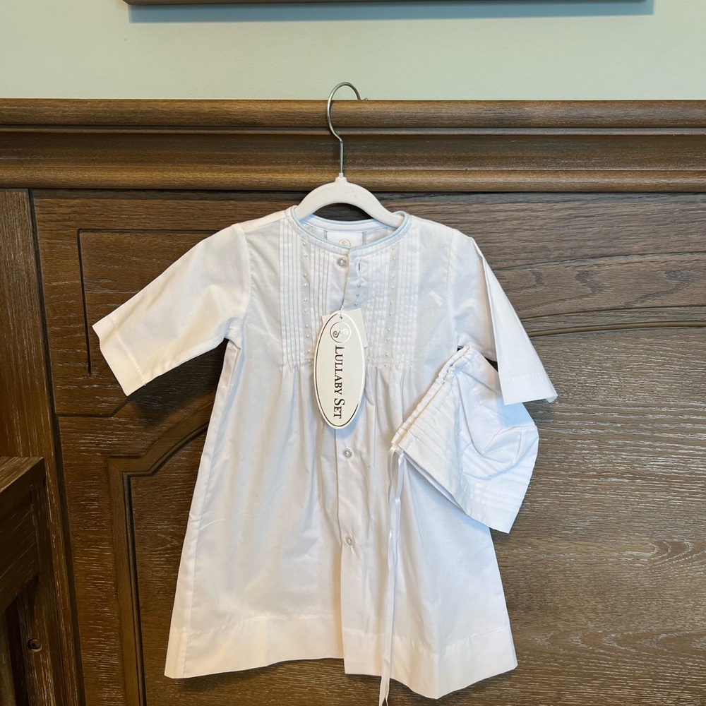 Lullaby Set Baby Gown with Bonnet